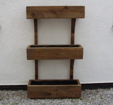 3 Tier Timber Planter Unit