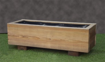 Plain Rustic Wooden Planter 840